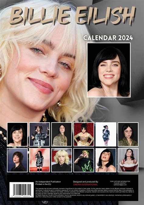 billie eilish 2024 calendar